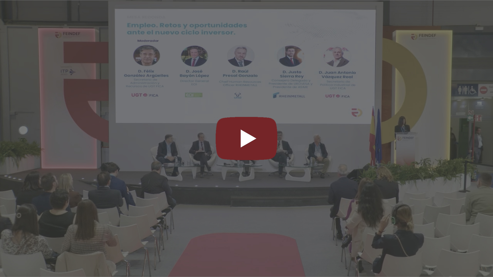 Mesa Redonda UGT: Empleo. Retos y oportunidades ante el nuevo ciclo inversor Image